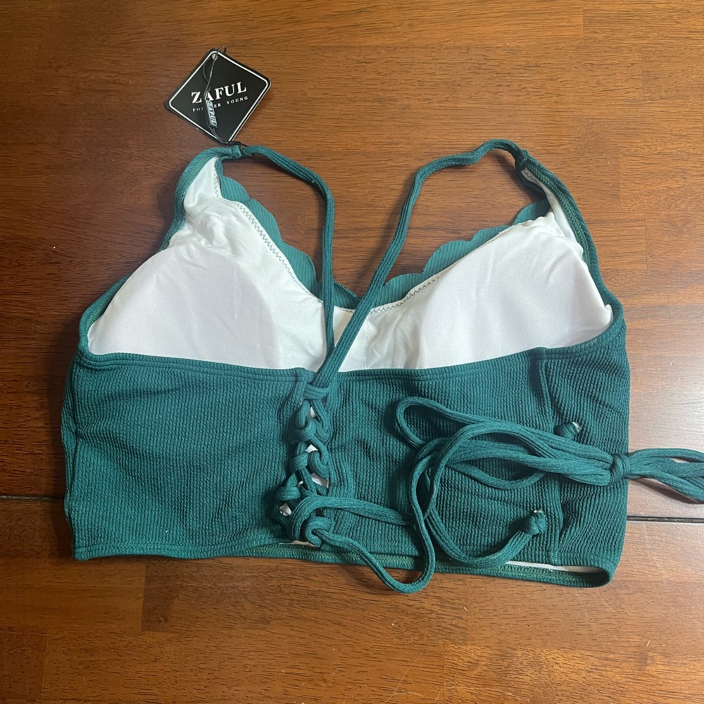New - Teal High Waisted Bikini Set - Picture 4 of 9